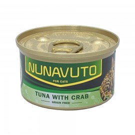 Nunavuto 貓罐頭 – 無穀物系列 - 吞拿魚加蟹 80g x 24罐